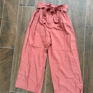 Sezane Terracotta Wide Leg Pants